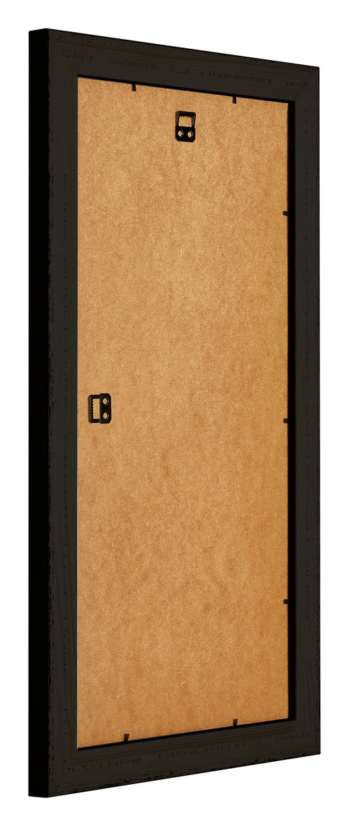 Birmingham Holz Bilderrahmen 50x100cm Schwarz Silber Poliert Ruckseite Schrag | Yourdecoration.de