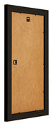Birmingham Holz Bilderrahmen 50x100cm Schwarz Silber Poliert Ruckseite Schrag | Yourdecoration.de