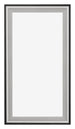 Birmingham Holz Bilderrahmen 50x100cm Schwarz Silber Poliert Vorne | Yourdecoration.de
