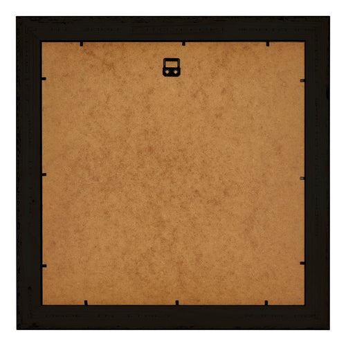 Birmingham Holz Bilderrahmen 50x50cm Schwarz Silber Poliert Ruckseite | Yourdecoration.de