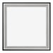 Birmingham Holz Bilderrahmen 50x50cm Schwarz Silber Poliert Vorne | Yourdecoration.de