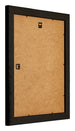 Birmingham Holz Bilderrahmen 60x70cm Schwarz Silber Poliert Ruckseite Schrag | Yourdecoration.de