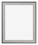 Birmingham Holz Bilderrahmen 60x70cm Schwarz Silber Poliert Vorne | Yourdecoration.de