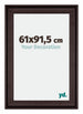 Birmingham Holz Bilderrahmen 61x91 5cm Braun Vorne Messe | Yourdecoration.de
