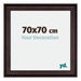 Birmingham Holz Bilderrahmen 70x70cm Braun Vorne Messe | Yourdecoration.de