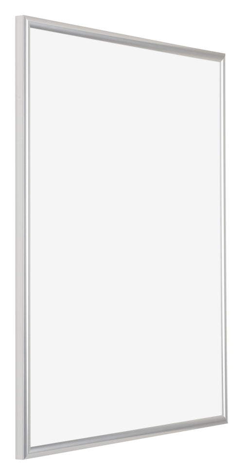 Bordeaux Kunststoff Bilderrahmen 28x35cm Silber Vorne Schrag | Yourdecoration.de