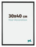 Bordeaux Kunststoff Bilderrahmen 30x40cm Schwarz Hochglanz Vorne Messe | Yourdecoration.de