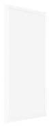 Bordeaux Kunststoff Bilderrahmen 30x50cm Weiss Hochglanz Vorne Schrag | Yourdecoration.de