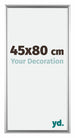 Bordeaux Kunststoff Bilderrahmen 45x80cm Silber Vorne Messe | Yourdecoration.de