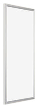 Bordeaux Kunststoff Bilderrahmen 45x80cm Silber Vorne Schrag | Yourdecoration.de