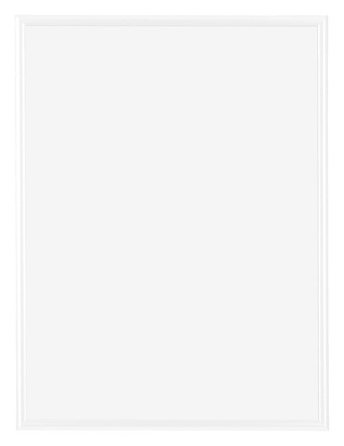 Bordeaux Kunststoff Bilderrahmen 46x61cm Weiss Hochglanz Vorne | Yourdecoration.de