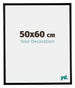 Bordeaux Kunststoff Bilderrahmen 50x60cm Schwarz Matt Vorne Messe | Yourdecoration.de