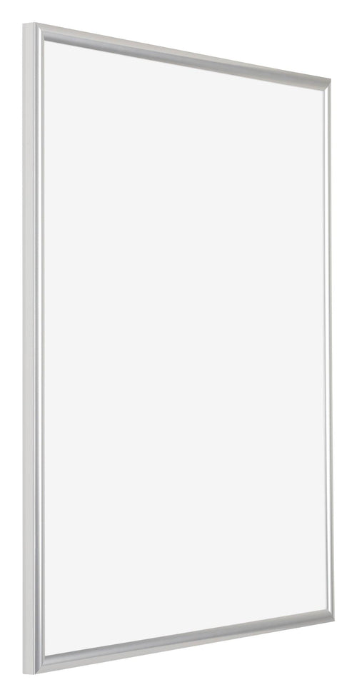 Bordeaux Kunststoff Bilderrahmen 50x65cm Silber Vorne Schrag | Yourdecoration.de