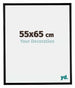 Bordeaux Kunststoff Bilderrahmen 55x65cm Schwarz Matt Vorne Messe | Yourdecoration.de