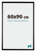 Bordeaux Kunststoff Bilderrahmen 60x90cm Schwarz Hochglanz Vorne Messe | Yourdecoration.de