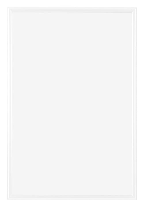 Bordeaux Kunststoff Bilderrahmen 61x91 5cm Weiss Hochglanz Vorne | Yourdecoration.de