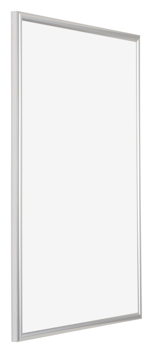 Bordeaux Kunststoff Bilderrahmen 62x93cm Silber Vorne Schrag | Yourdecoration.de