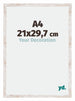 Catania MDF Bilderrahmen 21x29 7cm A4 White Wash Messe | Yourdecoration.de