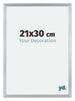 Catania MDF Bilderrahmen 21x30cm Silber Messe | Yourdecoration.de
