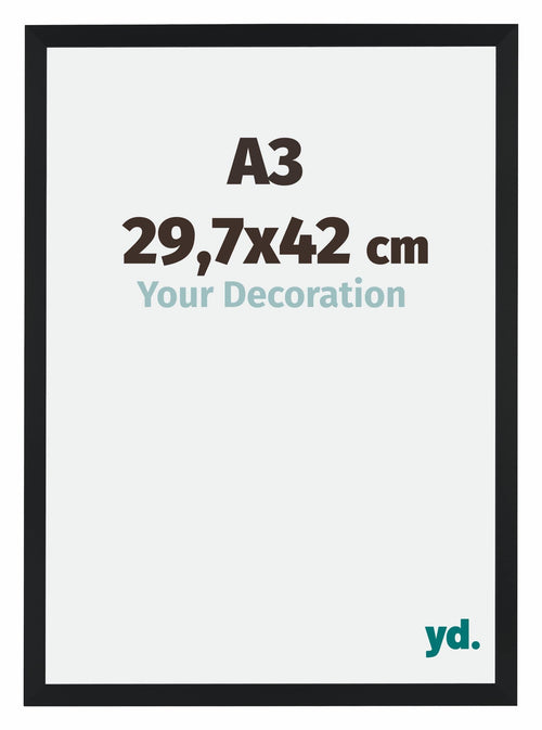 Catania MDF Bilderrahmen 29 7x42cm A3 Schwarz Messe | Yourdecoration.de