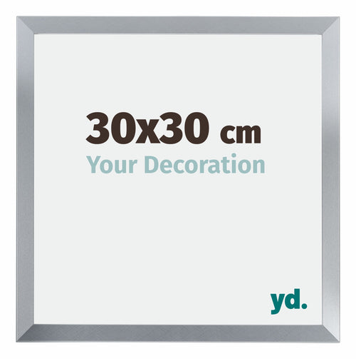 Catania MDF Bilderrahmen 30x30cm Silber Messe | Yourdecoration.de