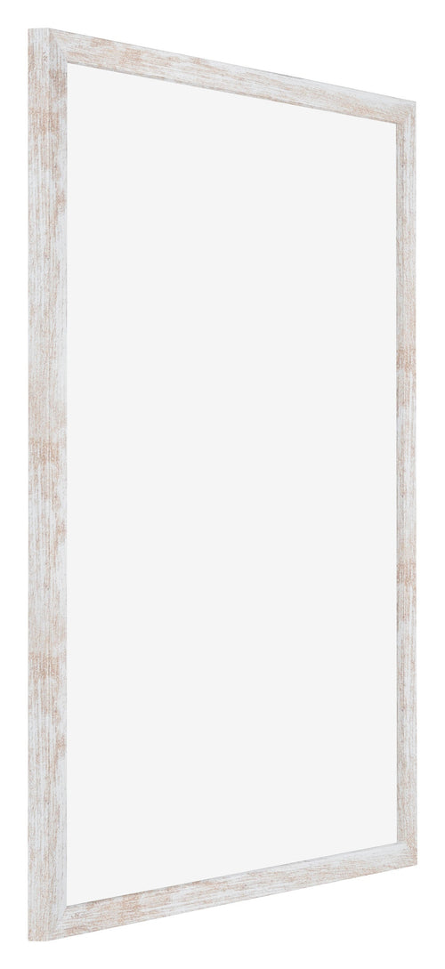 Catania MDF Bilderrahmen 35x50cm White Wash Vorne Schrag | Yourdecoration.de