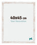 Catania MDF Bilderrahmen 40x45cm White Wash Messe | Yourdecoration.de