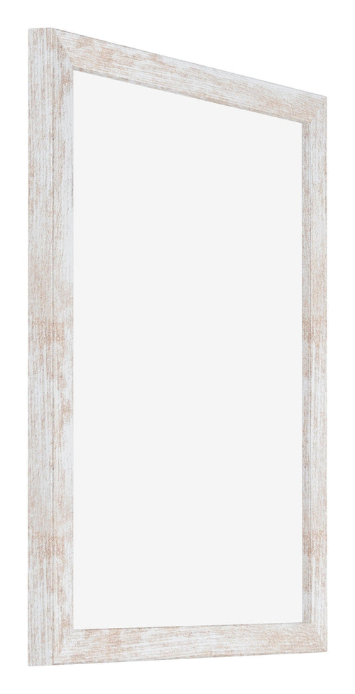 Catania MDF Bilderrahmen 46x61cm White Wash Vorne Schrag | Yourdecoration.de