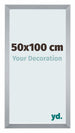 Catania MDF Bilderrahmen 50x100cm Silber Vorne Messe | Yourdecoration.de