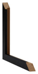 Catania MDF Bilderrahmen 50x50cm Schwarz Detail Querschnitte | Yourdecoration.de