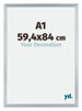 Catania MDF Bilderrahmen 59 4x84cm A1 Silber Messe | Yourdecoration.de