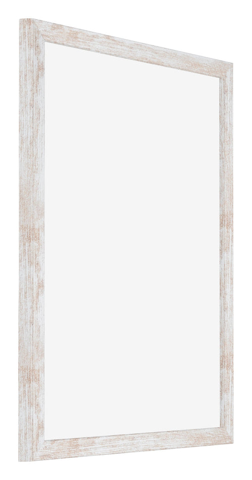 Catania MDF Bilderrahmen 60x70cm White Wash Vorne Schrag | Yourdecoration.de