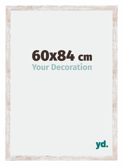 Catania MDF Bilderrahmen 60x84cm White Wash Messe | Yourdecoration.de
