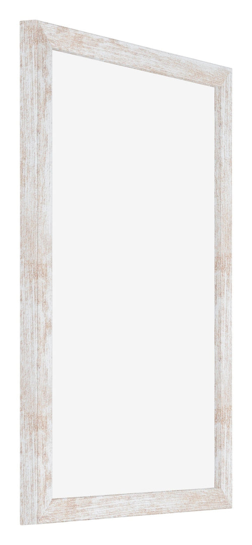 Catania MDF Bilderrahmen 61x91 5cm White Wash Vorne Schrag | Yourdecoration.de