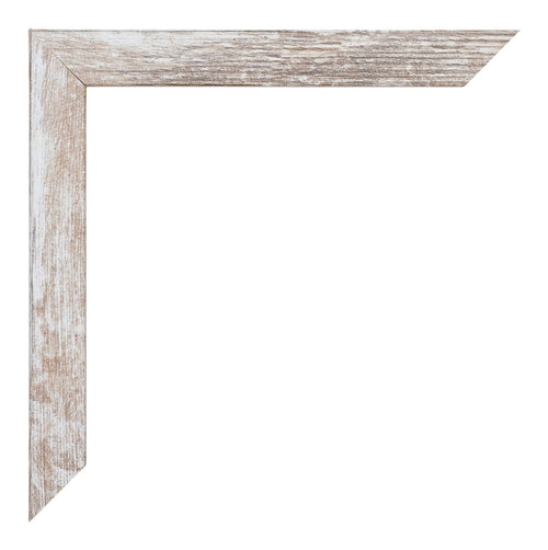Catania MDF Bilderrahmen 62x93cm White Wash Detail Ecke | Yourdecoration.de