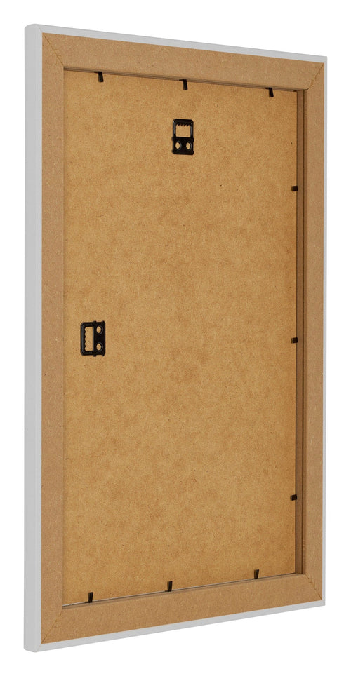 Como MDF Bilderrahmen 18x24cm Weiss Hochglanz Ruckseite Schrag | Yourdecoration.de