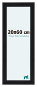 Como MDF Bilderrahmen 20x60cm Schwarz Matt Vorne Messe | Yourdecoration.de