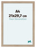 Como MDF Bilderrahmen 21x29 7cm A4 Eiche Hell Vorne Messe | Yourdecoration.de
