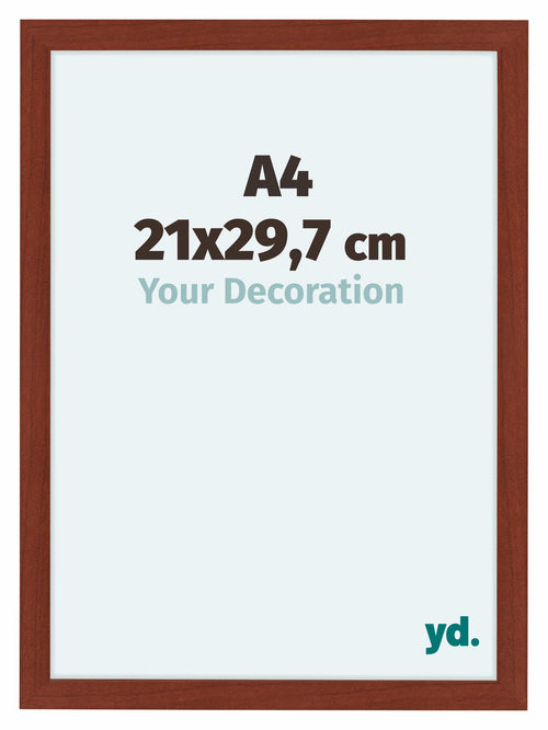 Como MDF Bilderrahmen 21x29 7cm A4 Kirschbaum Vorne Messe | Yourdecoration.de