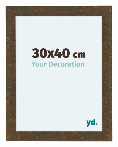 Como MDF Bilderrahmen 30x40cm Gold Antik Vorne Messe | Yourdecoration.de