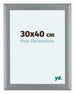 Como MDF Bilderrahmen 30x40cm Silber Matt Vorne Messe | Yourdecoration.de