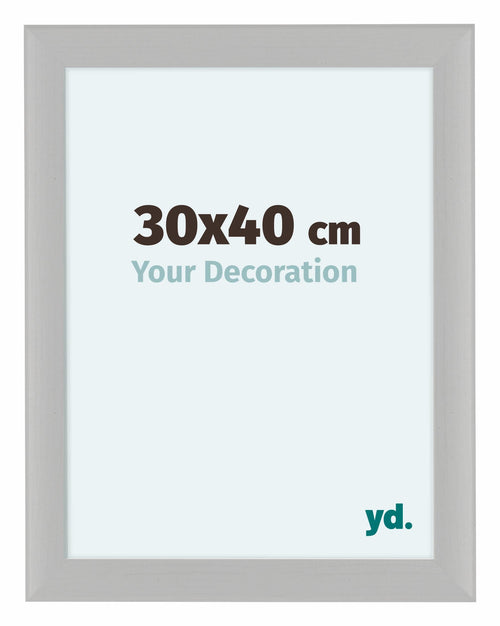 Como MDF Bilderrahmen 30x40cm Weiss Gemasert Vorne Messe | Yourdecoration.de