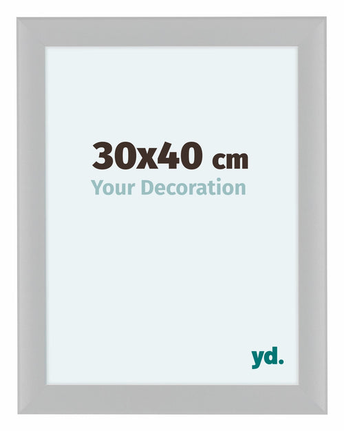 Como MDF Bilderrahmen 30x40cm Weiss Hochglanz Vorne Messe | Yourdecoration.de