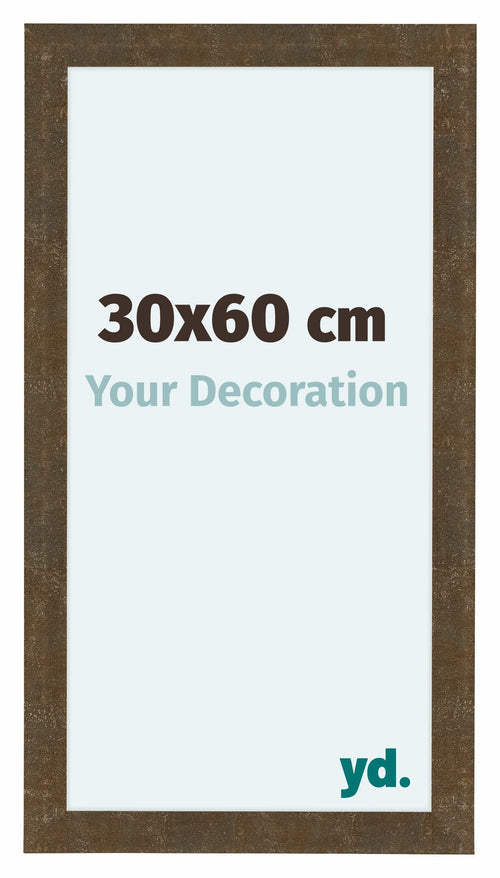 Como MDF Bilderrahmen 30x60cm Gold Antik Vorne Messe | Yourdecoration.de