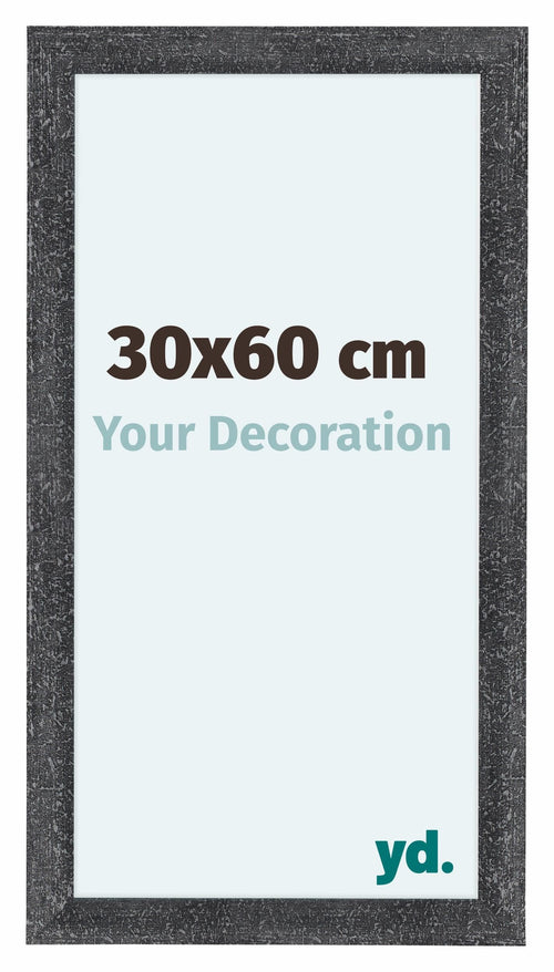 Como MDF Bilderrahmen 30x60cm Grau Gewischt Vorne Messe | Yourdecoration.de