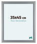 Como MDF Bilderrahmen 35x45cm Silber Matt Vorne Messe | Yourdecoration.de