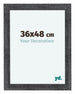 Como MDF Bilderrahmen 36x48cm Grau Gewischt Vorne Messe | Yourdecoration.de