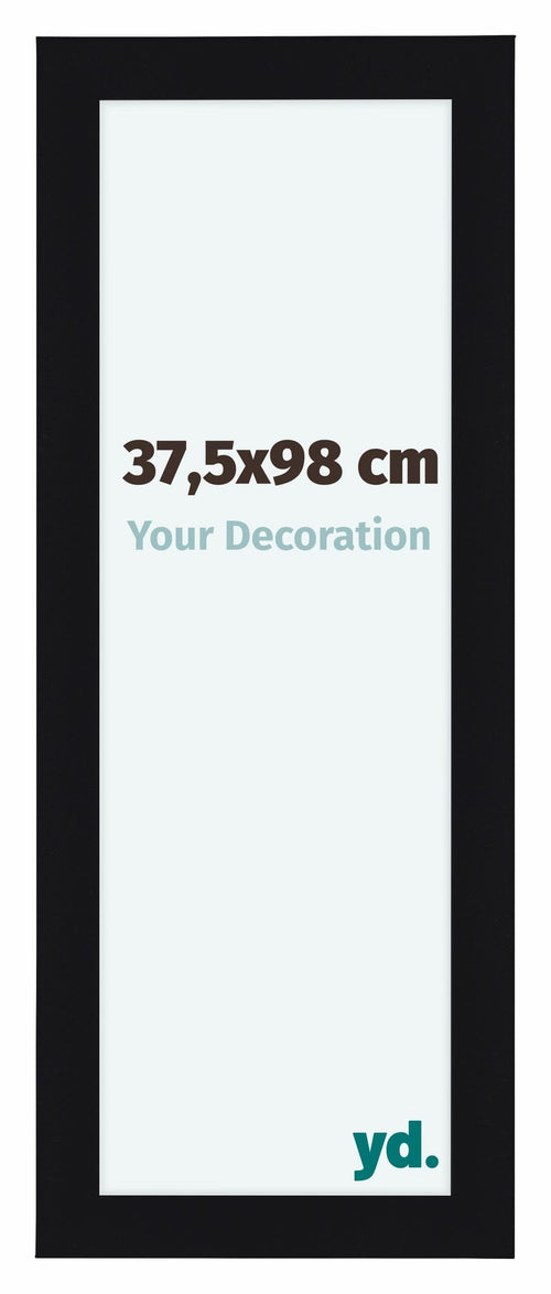 Como MDF Bilderrahmen 37 5x98cm Schwarz Hochglanz Vorne Messe | Yourdecoration.de