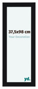 Como MDF Bilderrahmen 37 5x98cm Schwarz Hochglanz Vorne Messe | Yourdecoration.de