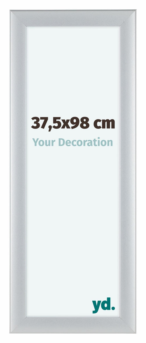 Como MDF Bilderrahmen 37 5x98cm Silber Matt Vorne Messe | Yourdecoration.de